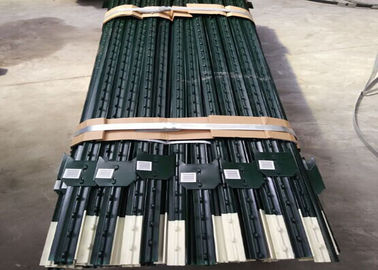 Heavy Duty Green Metal T Post / Farm Fence Posts Bituminous Painted Surface