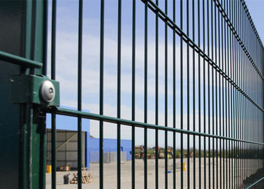 PVC Coated 868 Double Wire Mesh Fence Bright Color With Easy Maintain